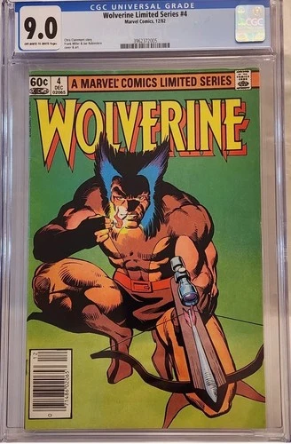 Wolverine #4 12/1982 - CGC Graded 9.0 - Off White to White Pages