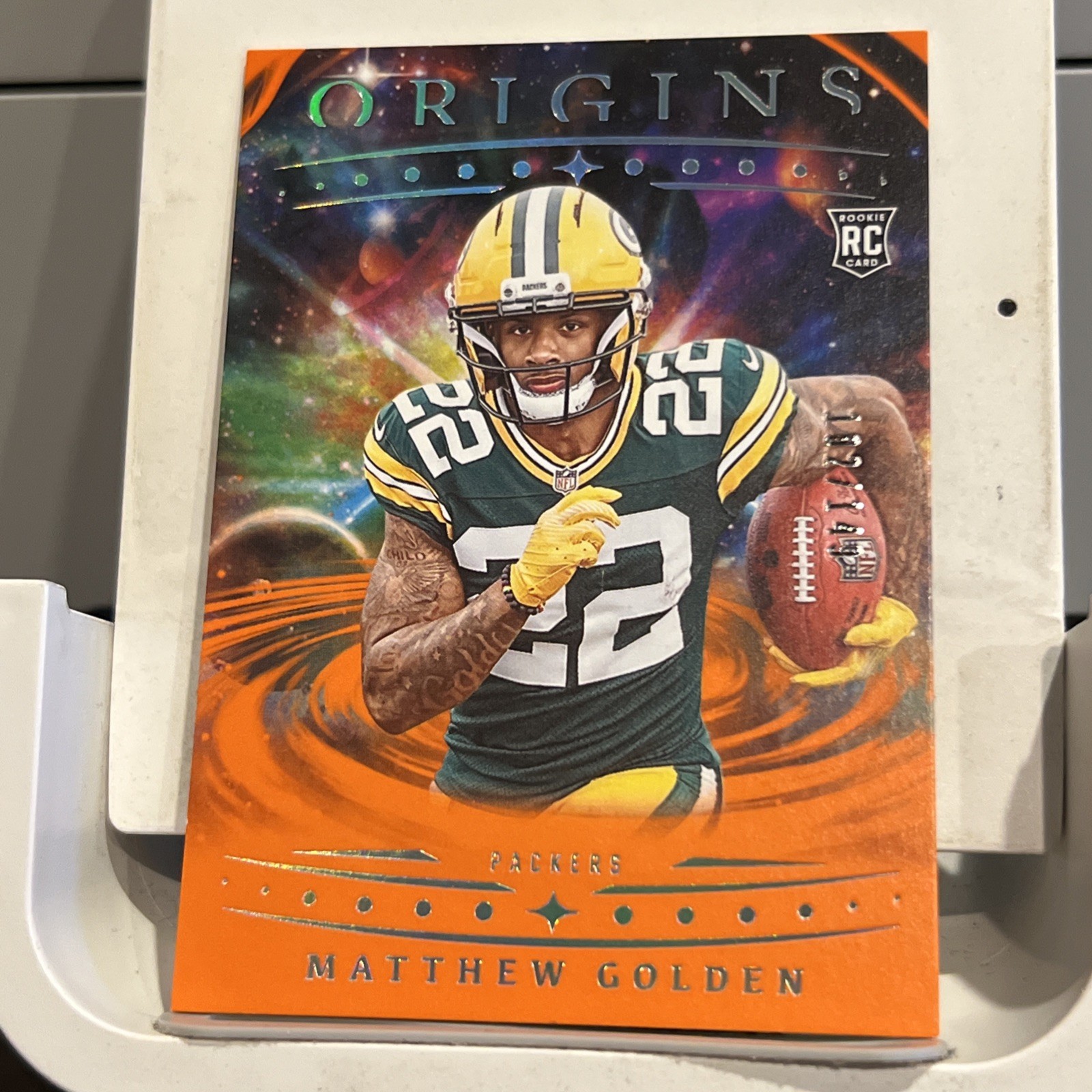 2025 Origins Football - Matthew Golden - Orange RC - SN:102/149 - Card No. 101