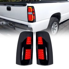 Smoked Lens Tail Light for 99-06 Chevy Silverado 99-02 GMC Sierra 1500 2500 3500