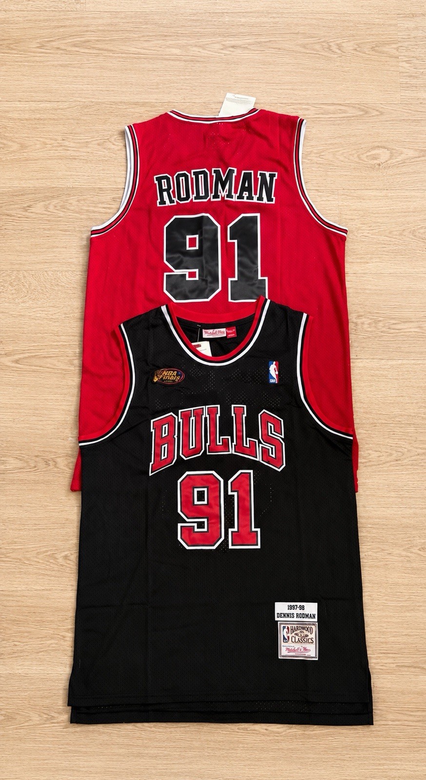 Mitchell & Ness Dennis Rodman 🔥#91 Bulls 1997-98 NBA FINALS Jersey's!