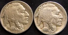 1934 P & D Full Date 5 Cent Buffalo Nickel Coins