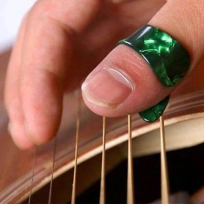 Finger Gitarren-Plektren Daumen & Finger-Set für Fingerstyle-Spiel UK