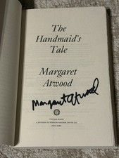 MARGARET ATWOOD SIGNED THE HANDMAIDS TALE BOOK 40TH ANNIVERSARY EDITION