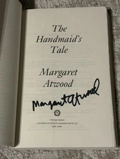 MARGARET ATWOOD SIGNED THE HANDMAIDS TALE BOOK 40TH ANNIVERSARY EDITION