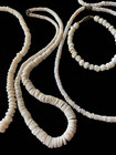VTG Early Hawaiian Puka Shell? Necklace & Bracelet Lot Of 5 Mother Pearl Heishi — photo 4