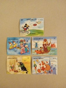 Anguilla - Christmas Around The World / Sport Stamps MNH , Set of 5