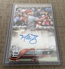 2018 Topps Chrome Harrison Bader San Francisco Giants Auto