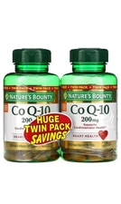Nature's Bounty Twin Pack 200mg Co Q-10 - 160 Count - Exp 2/26+