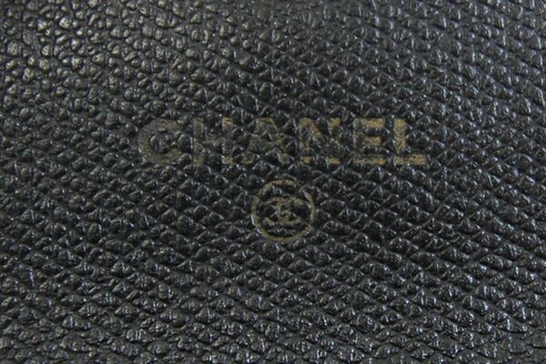 Chanel Coin Case Coco Button Leather Black Compac… - image 4