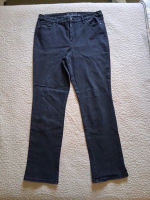 Gloria Vanderbilt Jeans, Rail Straight Black Slimming Effect Size 16