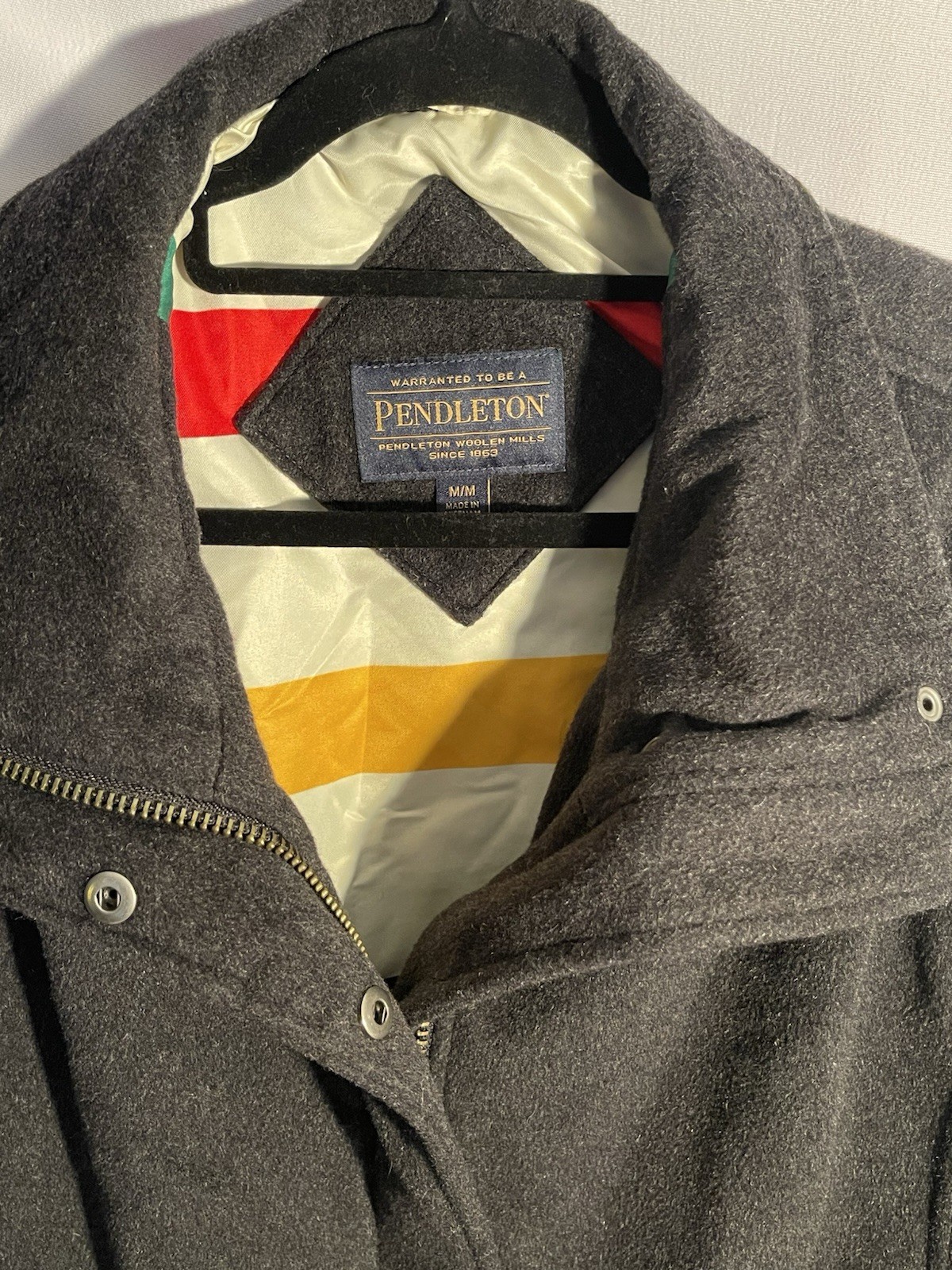 Pendleton Cascade Campbell Jacket Wool Blend Gray… - image 2
