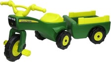 Kids Ride On Pedal Tractor with Trailer John Deere Toys Indoor Outdoor Playing