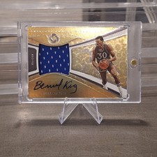 2019-20 Panini Opulence Precious Swatch Signatures  Bernard King 32/49 Game Worn