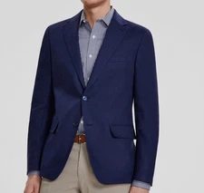 Tommy Hilfiger Mens Blue Modern Fit Linen Suit Separates Jacket Size 40S