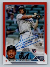 Jerar Encarnacion 2023 Topps Chrome #RA-JE Rookie Autographs Orange #/25