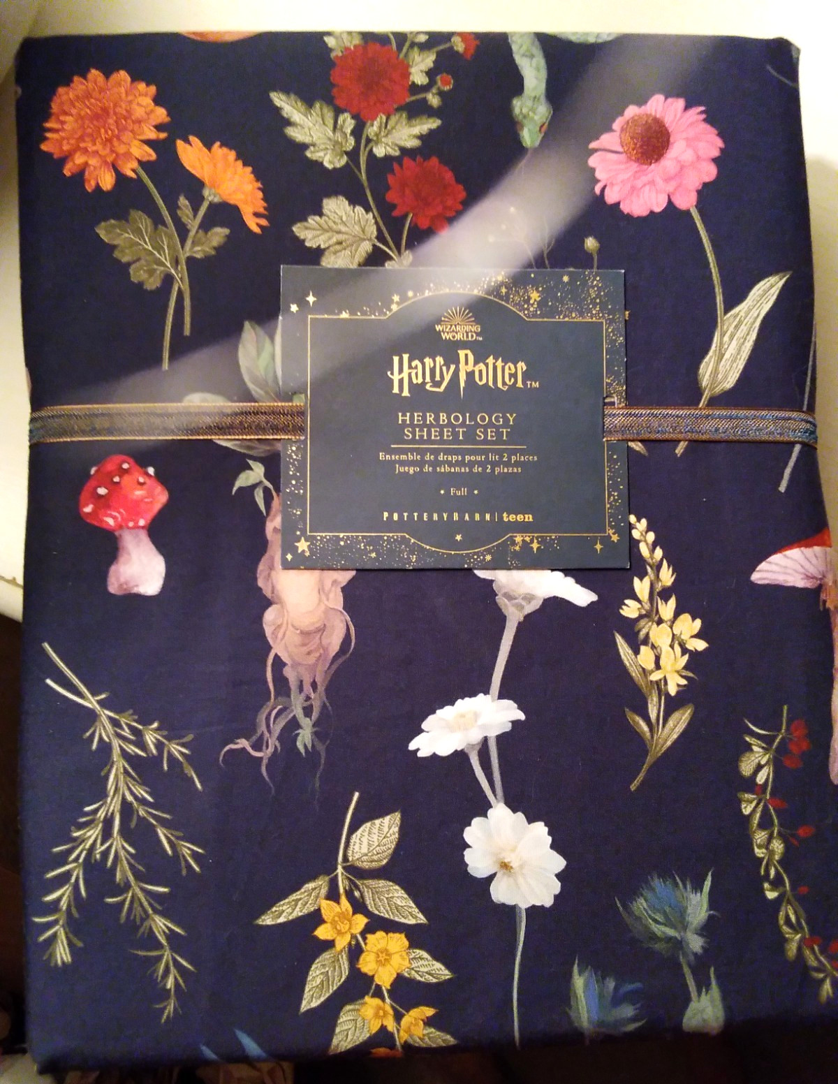 NWT Pottery Barn Teen HARRY POTTER HERBOLOGY Full Size Sheet Set ~Authentic