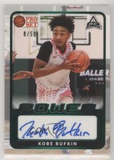 2021-22 Leaf Pro Set Power Base Green Spectrum Foil /50 Kobe Bufkin Auto 1b8