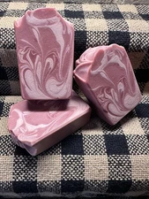 Sweet Cherry Delight Rose Clay Goat Milk Soap Price ForONE BAR OF SOAP.App. 5 Oz