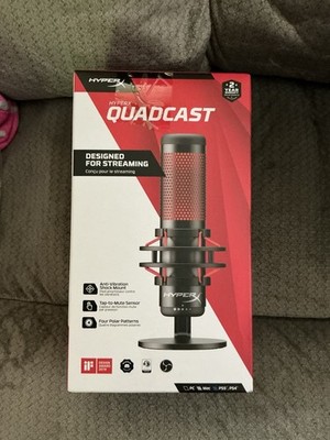 New Hyperx Quadcast Streaming USB Microphone, Anti-vibration Shock Mount