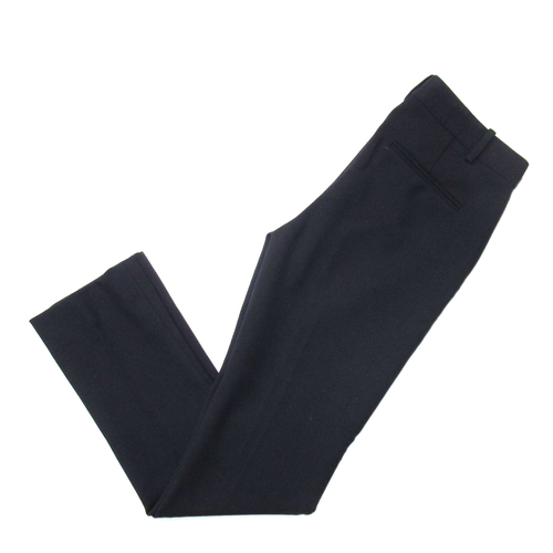 NWT Theory Izelle in Deep Navy New Faded Wool Stretch Straight Pants 6 - Picture 6 of 6