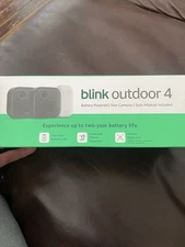 Blink Outdoor 4 Battery Powered 2 Camera Set With Sync Module & Mounting Kits
