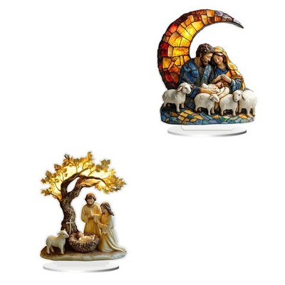 Krippen-Acrylschild, Sammlerstück, Weihnachtsgeschenk für den
