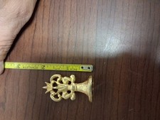 Vintage Wax Seal Stamp Gold Tone Fleur-de-lis Handle Top