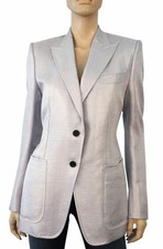 TOM FORD 44 Womens Single Breasted Woven Blue...