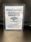 2026 Bowman Konnor Griffin Mega Autograph Aqua Parallel Redemption Card /125