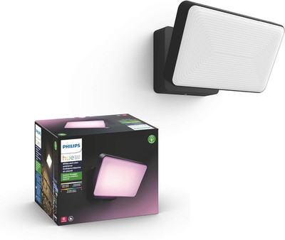 Discover Outdoor Smart Flood Light Fixture, Black - 15W, White and Color Ambianc