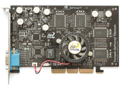 AGP graphics card - Inno3D Tornado GeForce 2 Titanium - 32 - Read description