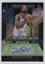 2023-24 Obsidian Galaxy Ink Electric Etch Green 20/25 Keita Bates-Diop Auto 04tw