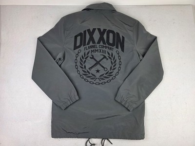 Dixxon Jacket Mens M Dark Grey Form And Function Snap Button Windbreaker *READ*