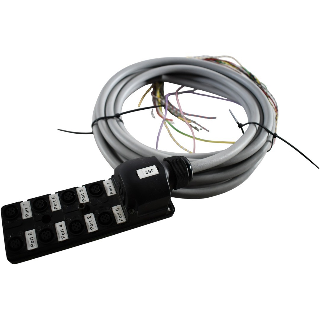 Murrelektronik MVP12 8-Port M12 Passive Distribution Box Integrated Cable