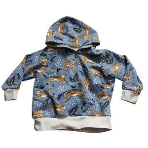 Winter Water Factory Mfg Organic Cotton 4T Cheetah Hooded Sweatshirt