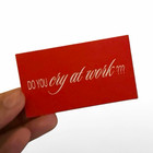 Amelia Moore Red/White "Do You Cry at Work?"  card — photo 1