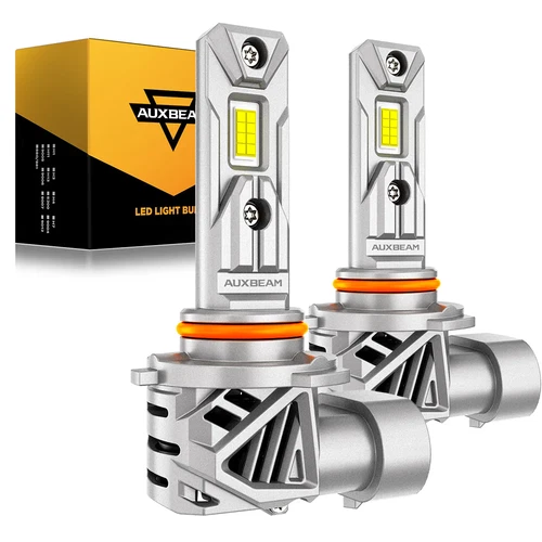 AUXBEAM 9005 LED Headlight Super Bright Bulbs Kit 6500K White 28000LM High Beam
