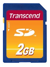 TRANSCEND - 2GB SD CARD (NO ADAPTORS) NEW