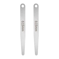 2pcs Metric Thickness Feeler Gauge 0.15mm Single Blade Tapered Feeler Gauge
