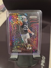 2025 Panini Prizm #11 - Brock Bowers - Fireworks - Purple Power Short Print /49