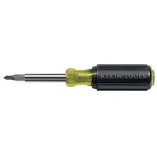 Klein Tools 32477 Multi-Bit Screwdriver / Nut Driver 10-in-1 Phillips Slotted