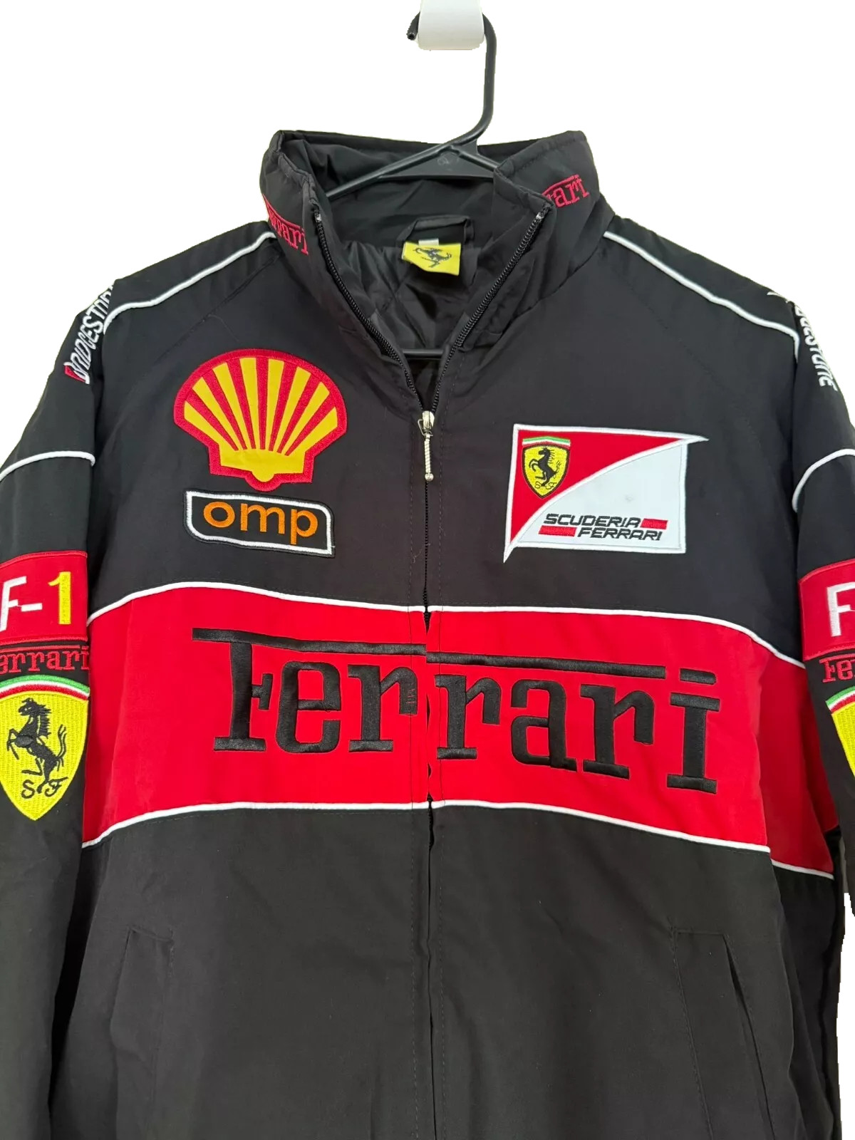 Vintage F1 Ferrari Jacket | Embroidered patches - Unisex Racing Jacket thumbnail 4