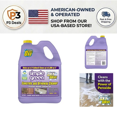 #ad #ad Oxy Solve Unscented Biodegradable Concrete Cleaner 128 Fl.Oz for Tough Stains $36.79