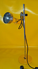 SI SCHE Vintage 60er Büroleuchte-Schreibtischleuchte-Tischlampe gelb Höhe 60 cm.