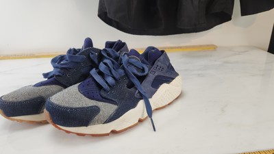 Nike Air Huarache Run SE 859429-401 Shoes Binary Blue Muslin Sail D21