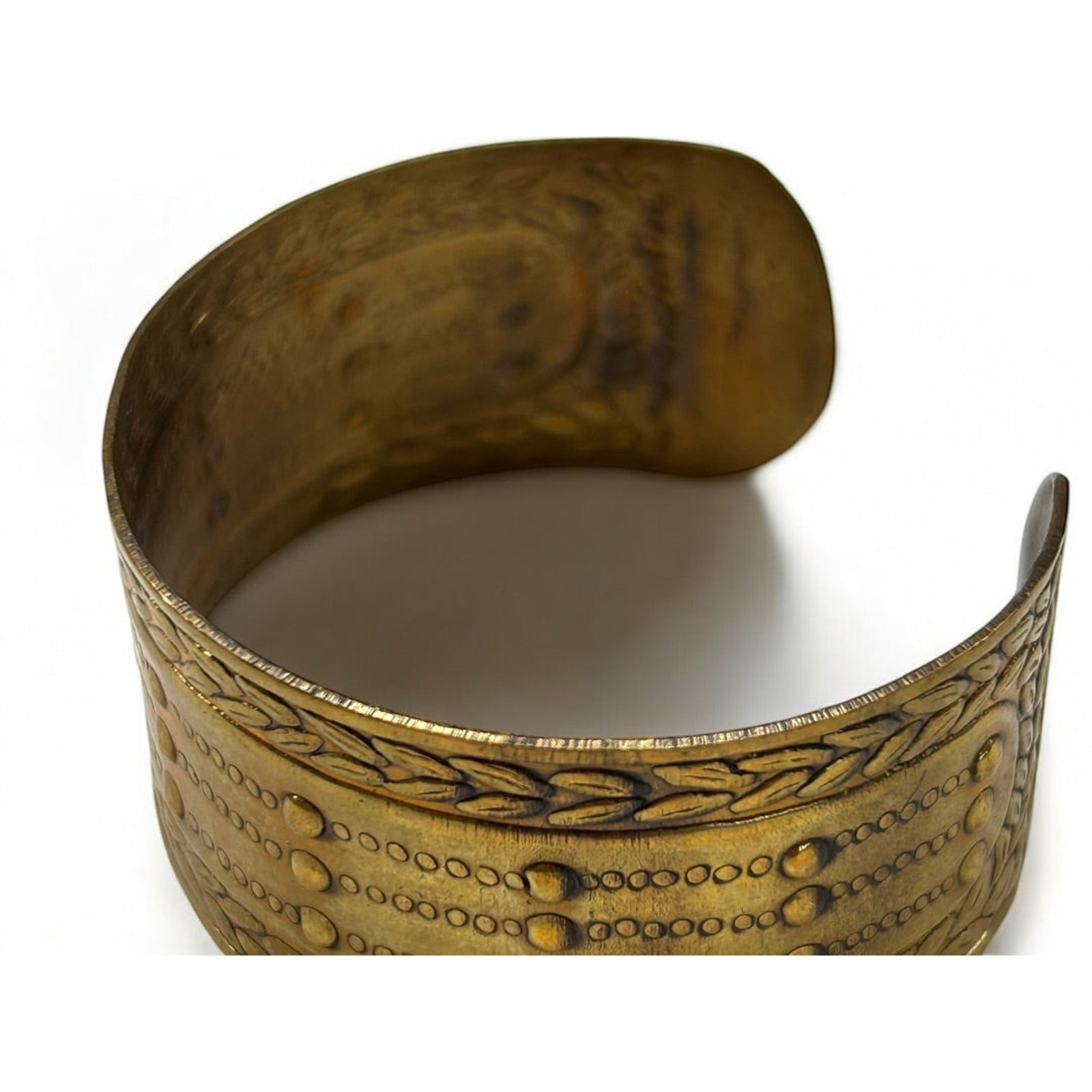 Copper Color Open Adjustable Bangle Bracelet 28mm… - image 5