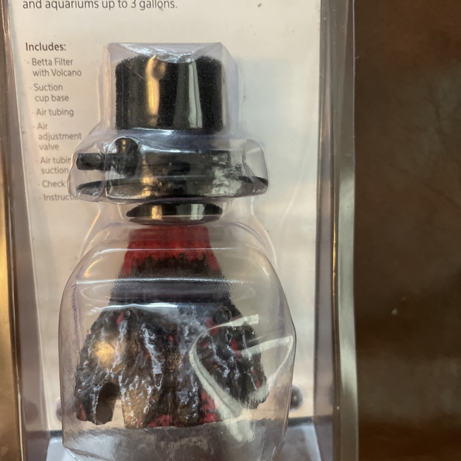 Aqueon Betta Filter with Volcano Air Pump Powered for Cleaner Clearer Water