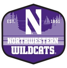 Northwestern University Wildcats Scenic Background Offic. Lic. Sticker/Magnet