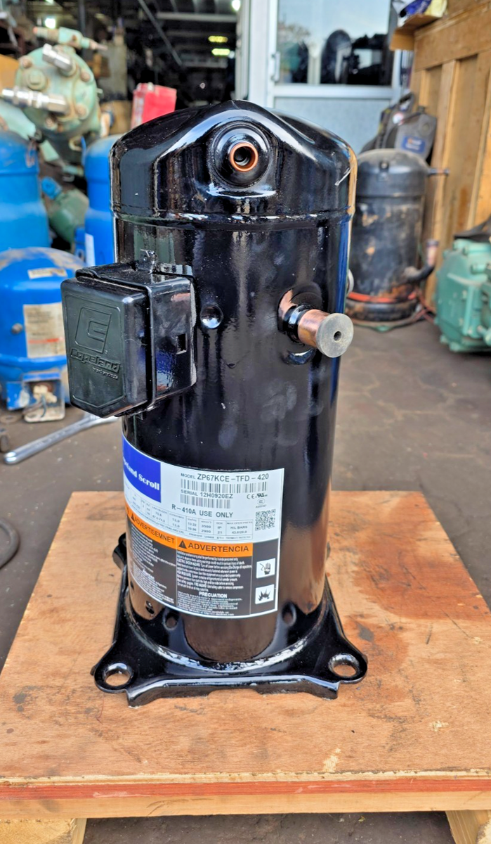 COPELAND SCROLL COMPRESSOR ZP67KCE-TFD-420 R410A NEW | eBay