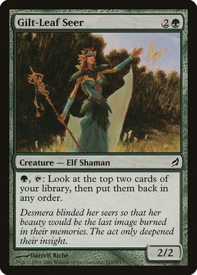 Magic MTG TCG Lorwyn 2007 Gilt-Leaf Seer 215/301